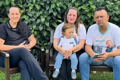 Menino Léo Wolschick Soares, de Santa Clara do Sul, aguarda medicamento para AME.<!-- NICAID(16347212) -->