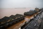 Porto Alegre, RS, Brasil, 02/05/2024: Situação do Cais Mauá com a enchente do Guaíba. - Foto: Duda Fortes/Agência RBS<!-- NICAID(15751922) -->