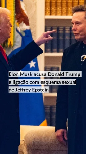 Elon Musk acusa Donald Trump de ligação com esquema sexual de Jeffrey Epstein