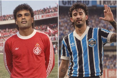 Imagens geradas por Inteligência Artificial / Zero Hora Gre-Nal anos 80<!-- NICAID(16363359) -->