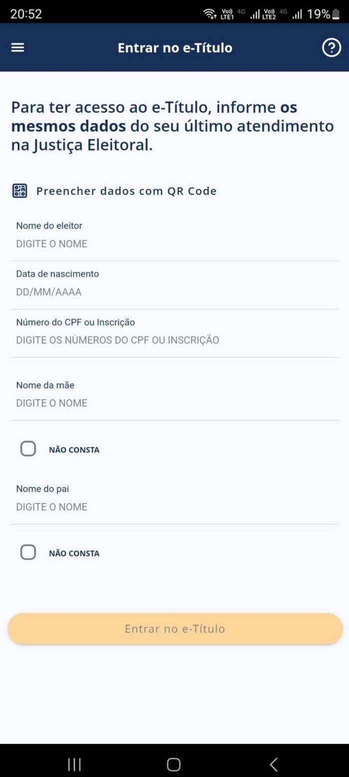 e-Título / TSE / reprodução e-Título / TSE / reprodução