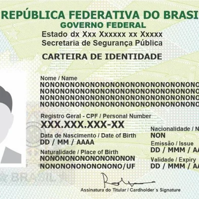 Novos modelos da carteira de identidade. Foto: Ministério da Gestão e da Inovação em Serviços Públicos / Divulgação<!-- NICAID(15433001) -->