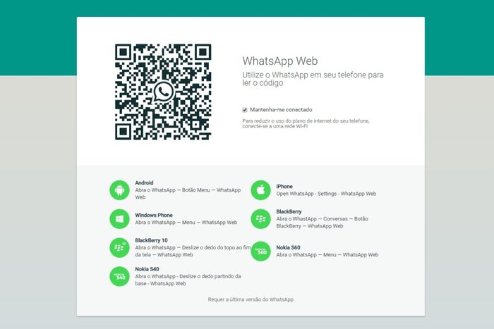 WhatsApp Web / Reprodução WhatsApp Web / Reprodução