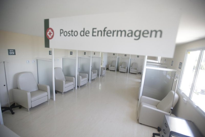 01/12/2023 - PORTO ALEGRE, RS, BRASIL - A nova oncologia do hospital Vila Nova. FOTO: LAURO ALVES, AGÊNCIA RBS<!-- NICAID(15614172) -->