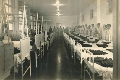 Foto da antiga enfermaria da Santa Casa. Integra a exposição celebra os 220 anos da Santa Casa e as conexões com Porto Alegre<!-- NICAID(15582464) -->