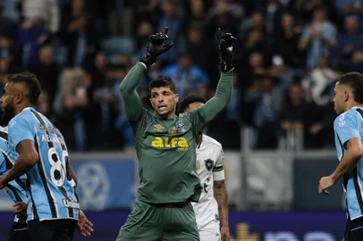 PORTO ALEGRE, RS, BRASIL, 24-09-2025: Grêmio x Botafogo válido pelo Campeonato Brasileiro Série A 2025, na Arena. Foto: Renan Mattos / Agência RBS<!-- NICAID(16132230) -->