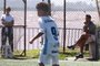 Porto Alegre, RS, Brasil, 23/11/2023 - O atacante Uruguaio Luiz Suárez e sua esposa Sofia Balbi, acompanham o filho Benjamin Suárez jogando com a Nove na base do Grêmio. - Foto: Jefferosn Botega/Agência RBS<!-- NICAID(15607017) -->