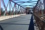 Ponte do Fandango passou por obras nas estruturas metálicas em 2018