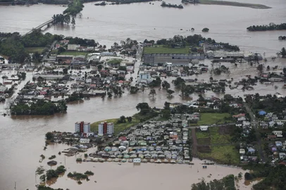 Roca Sales, RS, Brasil, 05-09-2023: Enchente do Rio Taquari em Roca Sales. Foto: Mateus Bruxel / Agencia RBSIndexador: Mateus Bruxel<!-- NICAID(15539395) -->