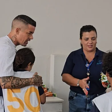 D'Alessandro participou de evento no Pão dos Pobres.