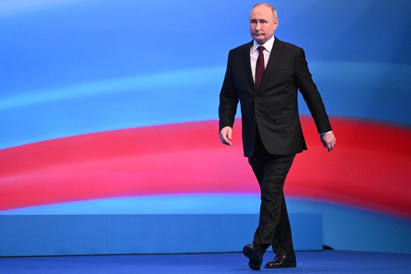 Russian President and presidential candidate Vladimir Putin meets with the media at his campaign headquarters in Moscow on March 18, 2024. (Photo by NATALIA KOLESNIKOVA / POOL / AFP)Editoria: POLLocal: MoscowIndexador: NATALIA KOLESNIKOVASecao: electionFonte: POOLFotógrafo: STF<!-- NICAID(15708329) -->