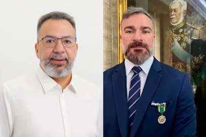 Prefeitura de Belford Roxo / Divulgação / @delegadomarcusamim / Instagram O g1 apurou que entre os alvos de buscas estão Márcio Canella, ex-prefeito de Belford Roxo e pré-candidato ao Senado, e Marcus Amim, ex-secretário estadual de Polícia Civil.<!-- NICAID(16322236) -->