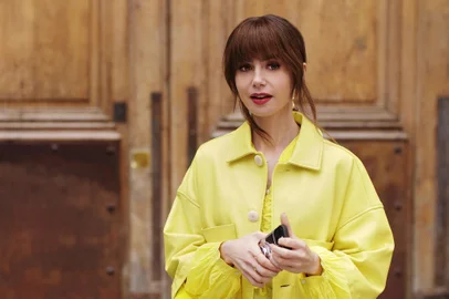 Emily in Paris. Lily Collins as Emily in episode 402 of Emily in Paris. Cr. Courtesy of Netflix Â© 2024<!-- NICAID(15840564) -->