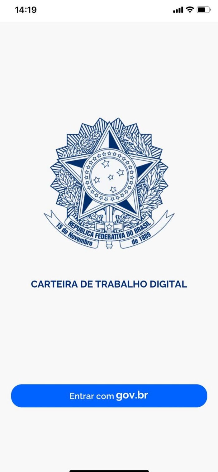 Carteira de Trabalho Digital / Reprodução Carteira de Trabalho Digital / Reprodução