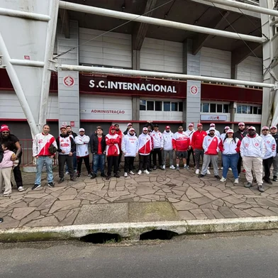 Protesto da torcida do Inter no Beira-Rio<!-- NICAID(16360747) -->