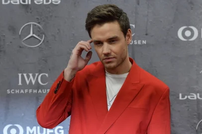 (FILES) British singer and songwriter Liam Payne poses on the red carpet prior to the 2020 Laureus World Sports Awards ceremony in Berlin on February 17, 2020. British singer Liam Payne, former member of the group One Direction, died Wednesday aged 31 after falling from the third floor of a hotel in Argentina, police in Buenos Aires said. (Photo by Tobias SCHWARZ / AFP)<!-- NICAID(15892204) -->