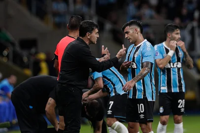 Porto Alegre, RS, Brasil, 08-04-2025: Grêmio vs Atlético Grau pela Copa Sul-Americana, na Arena. Foto: Renan Mattos / Agência RBS<!-- NICAID(16013038) -->