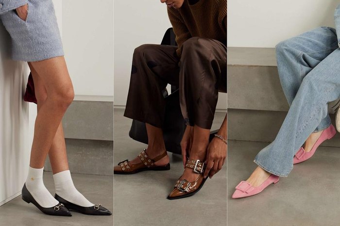 Net-a-porter / Gucci / Ganni / Manolo Blahnik / Divulgação