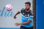 RS - FUTEBOL/ TREINO GREMIO 2023 - ESPORTES - Jogadores do Gremio realizam treino tÃ©cnico durante a tarde desta terca-feira, no CT Luiz Carvalho, na preparaÃ§Ã£o para a partida valida pelo Campeonato Brasileiro 2023. FOTO: LUCAS UEBEL/GREMIO FBPA<!-- NICAID(15578213) -->