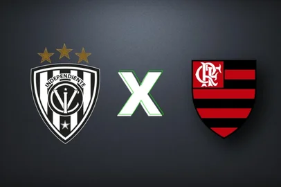 Arte GZH del valle, flamengo, libertadores, escudos