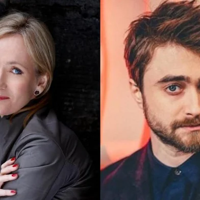 Daniel Radcliffe e JK Rowlling<!-- NICAID(15750796) -->