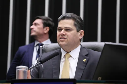 Destinada à deliberação do Veto nº 3 de 2026 (Dosimetria de Penas). Presidente do Senado Federal, Davi Alcolumbre (UNIÃO - AP)<!-- NICAID(16276250) -->