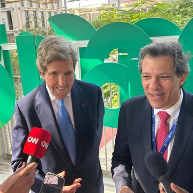 COP28: encontro de John Kerry e Fernando Haddad no evento em Dubai<!-- NICAID(15615014) -->