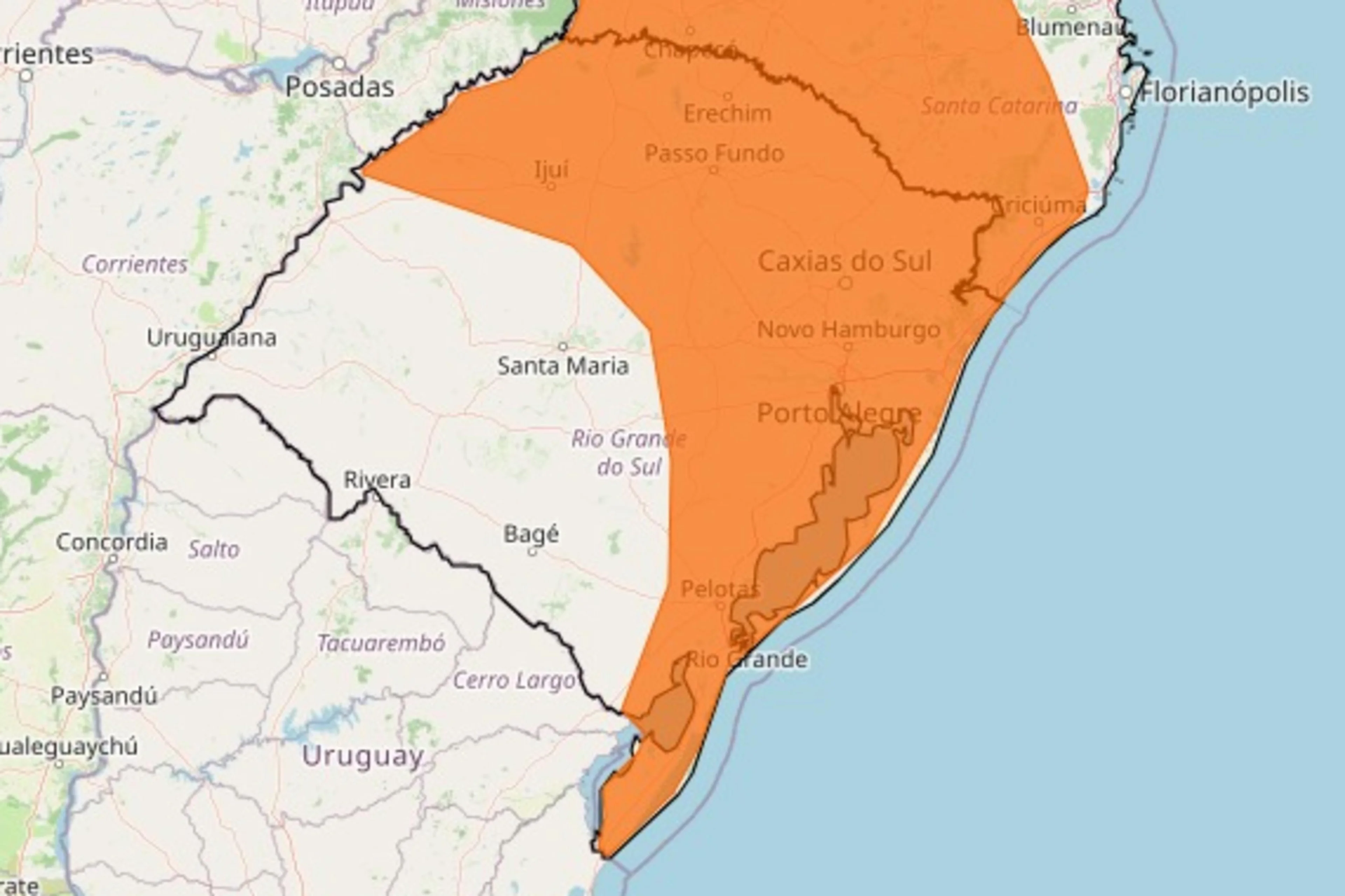 Instituto Nacional de Meteorologia (Inmet)/Reprodução