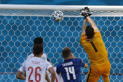 Dubravka, Espanha x Eslováquia, Eurocopa 2021