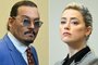 (COMBO) This combination of pictures created on June 1, 2022 shows US Actor Johnny Depp (L) attending the trial at the Fairfax County Circuit Courthouse in Fairfax, Virginia, on May 24, 2022 and US actress Amber Heard looking on in the courtroom at the Fairfax County Circuit Courthouse in Fairfax, Virginia, on May 24, 2022. - US actress Amber Heard said she was disappointed "beyond words" on June 1, 2022 after a jury found she had made defamatory claims of abuse against her ex-husband Johnny Depp, calling it a "setback" for women. (Photo by JIM WATSON / POOL / AFP)Editoria: CLJLocal: FairfaxIndexador: JIM WATSONSecao: justice and rightsFonte: POOLFotógrafo: STF<!-- NICAID(15112493) -->