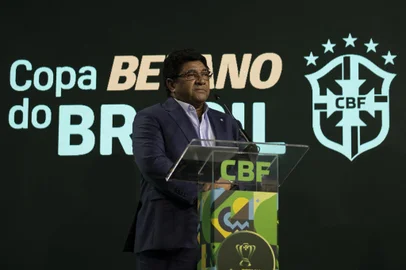 Sorteio da Primeira Fase da Copa Betano do Brasil 2023. Presidente da CBF Ednaldo Rodrigues. - Foto: Thais Magalhães/CBF/DivulgaçãoIndexador: Lucas Figueiredo/CBF<!-- NICAID(15343664) -->