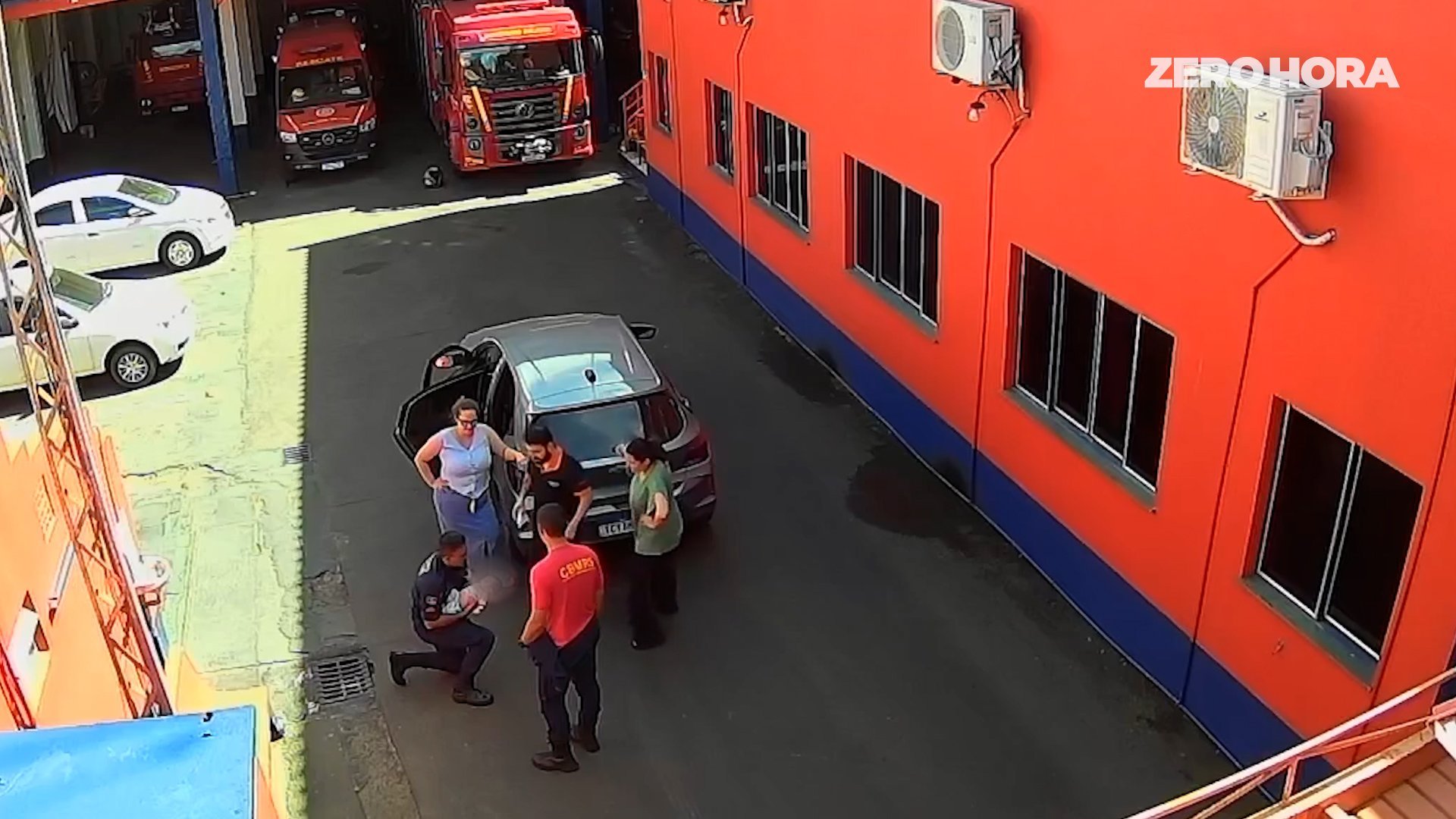 Beb&ecirc; de um m&ecirc;s &eacute; salvo por bombeiros de Uruguaiana ap&oacute;s se engasgar