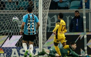 PORTO ALEGRE, RS, BRASIL, 10-08-2025: Grêmio recebe o lanterna do campeonato brasileiro, Sport Recife, pela 19ª rodada da competição, na Arena do Grêmio, em Porto Alegre. Foto: André Ávila/ Agência RBSIndexador: Andre Avila<!-- NICAID(16098601) -->