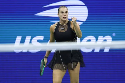 KENA BETANCUR / AFP Aryna Sabalenka, tênis