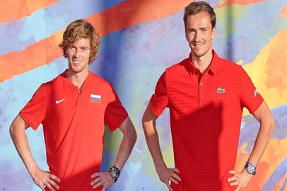 Andrey Rublev e Daniil Medvedev