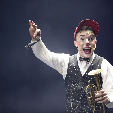 CAXIAS DO SUL, RS, BRASIL, 01/11/2023. Primeira apresentação do Mirage Circus, do ator Marcos Frota, em Caxias do Sul. (Bruno Todeschini/Agência RBS)<!-- NICAID(15586535) -->