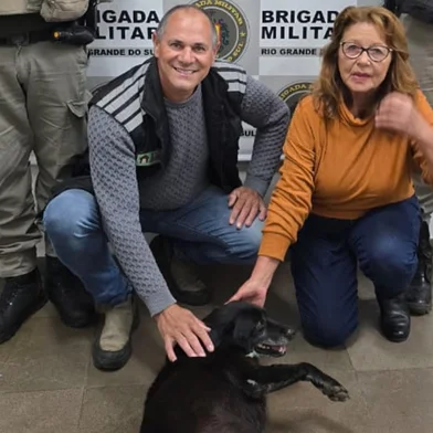 Cão Negão é encontrado e levado de volta para Vacaria <!-- NICAID(16026144) -->