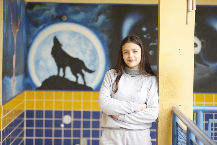 Érica Ferreira estuda desde os cinco anos na escola de Novo Hamburgo