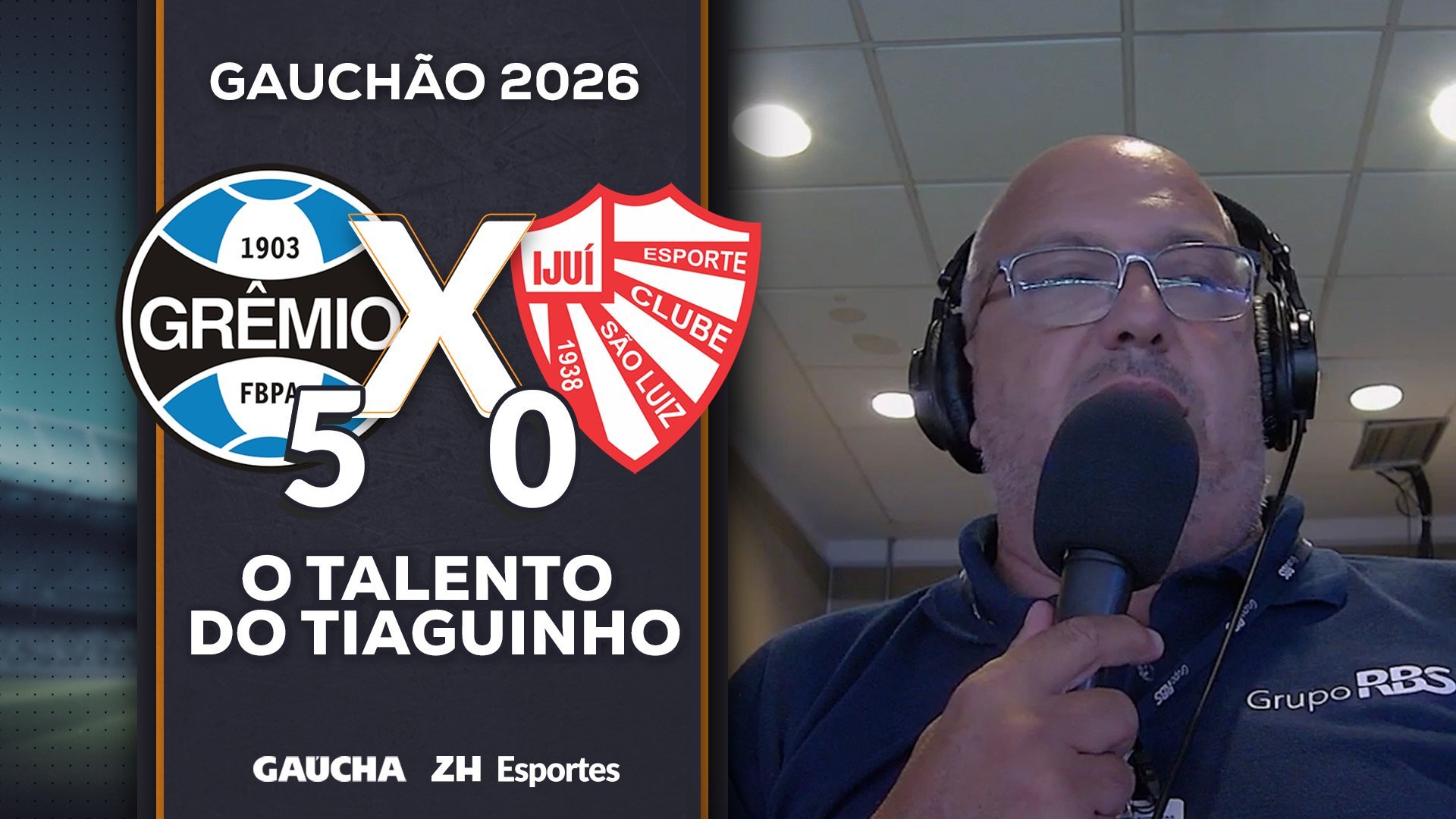 CCD analisa a goleada do Gr&ecirc;mio sobre o S&atilde;o Luiz