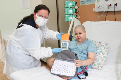Centro Oncológico Infantojuvenil do HSVP realiza primeira quimioterapia domiciliar para tratamento de leucemia<!-- NICAID(15990678) -->