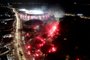 Porto Alegre, RS, Brasil, 08/08/2023 - Ruas de fogo no pré-jogo entre SC Internacional vs CA River Plate no Beira-Rio - Foto: Jefferson Botega/Agência RBS<!-- NICAID(15504797) -->