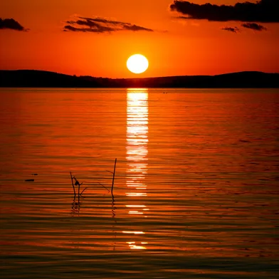 PORTO ALEGRE, RS, BRASIL, 12.10.2022: Pôr do sol no trecho 3 da Orla do Guaíba completa 1 ano da revitalização. Foto: Camila Hermes/Agencia RBS<!-- NICAID(15234393) -->