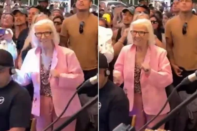 Quem é a idosa que viralizou no pagode em SC<!-- NICAID(16202556) -->