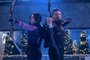 (L-R): Hawkeye/Clint Barton (Jeremy Renner) and Kate Bishop (Hailee Steinfeld) in Marvel Studios' LOKI, exclusively on Disney+. Photo by Mary Cybulski. Â©Marvel Studios 2021. All Rights Reserved.<!-- NICAID(14949130) -->