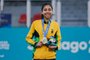Maria Eduarda Stumpf, da ACTKD/UCS, levou o ouro no Parapan-Americano, na diisputa no taekwondo, na classe K44 categoria até 52kg. Indexador: Ana Patricia<!-- NICAID(15607512) -->