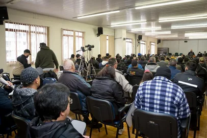 Assembleia dos metalúrgicos de Caxias do Sul aprovou dissídio coletivo de 12% na manhã deste sábado, dia 25 de junho. <!-- NICAID(15132634) -->