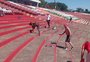 Torcedores do Passo Fundo se mobilizam para renovar a pintura do Estádio Vermelhão da Serra