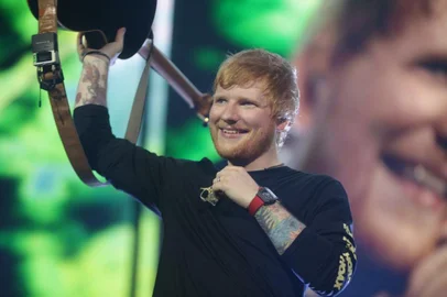 PORTO ALEGRE, RS, BRASIL, 17.02.2019. Show do Ed Sheeran em Porto Alegre, na Arena do Grêmio.FOTO: CAMILA DOMINGUES/AGÊNCIA RBS<!-- NICAID(13961729) -->