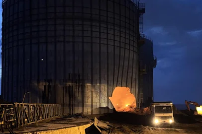 Incêndio em silo de Arroio Grande<!-- NICAID(16154579) -->