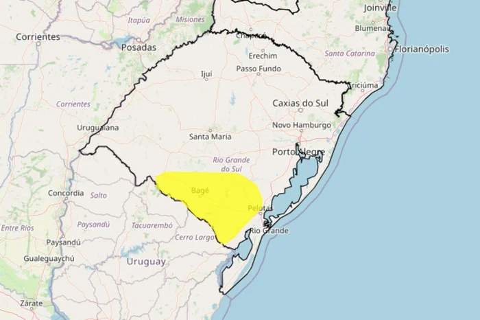 Instituto Nacional de Meteorologia (Inmet) / Reprodução Instituto Nacional de Meteorologia (Inmet) / Reprodução